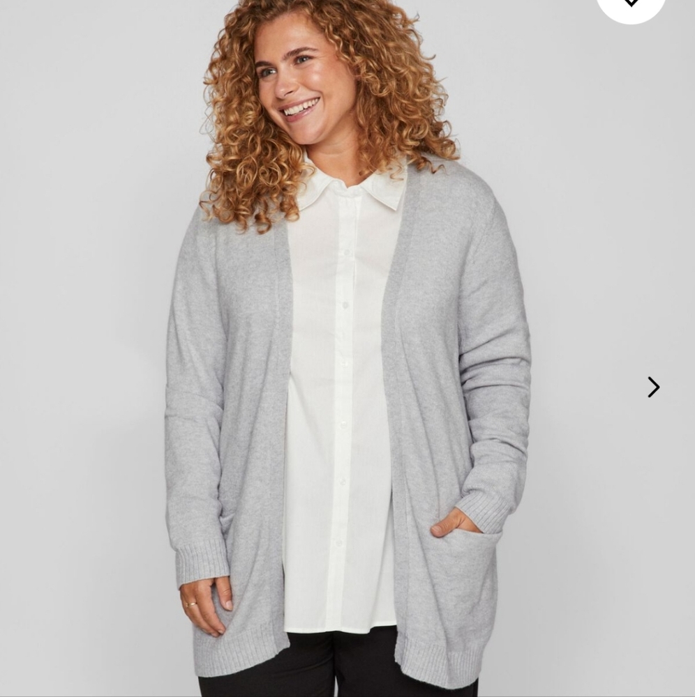Theory Cashmere Open Front Gray Cardigan size Small